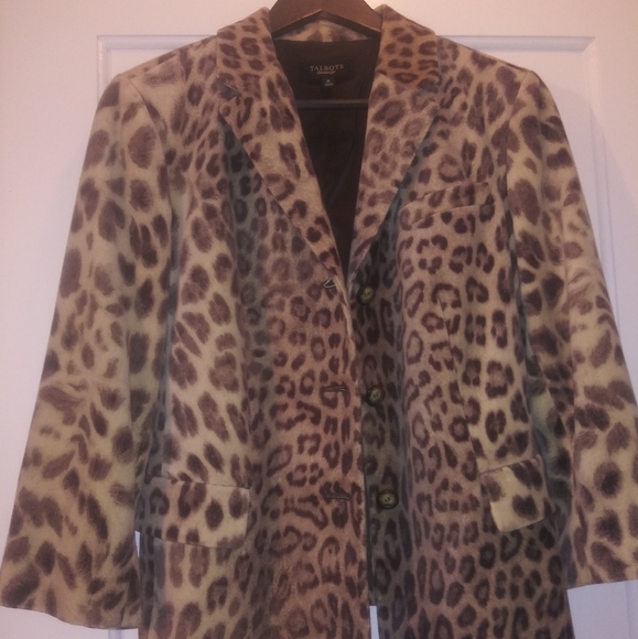 Talbots Jackets & Blazers - Talbot's Leopard 3/4 Sleeve Blazer